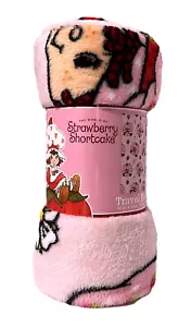 The World of Strawberry Shortcake Travel Blanket 40 x 50 Inch Soft Throw NEW - Picture 1 of 4