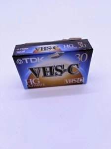 NEW TDK VHS-C HG Ultimate TC-30HG Camcorder Videotape 30 Minute Sealed - Picture 1 of 1