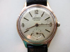 Nappey 1950's vintage men's watch - running - Picture 1 of 4
