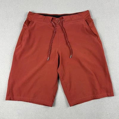 HYLETE Shorts Mens Small Red Rust Athletic Training Drawstring Zipper Pockets - Image 1 of 4