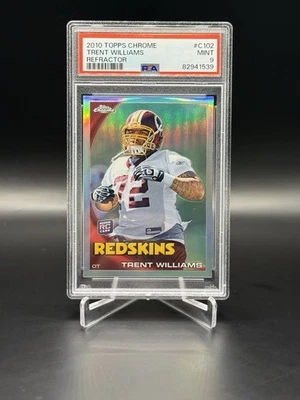 Topps Chrome Trent Williams #C102 Rookie Refractor 2010 PSA 9 Redskins 49ers Foto 1 de 2