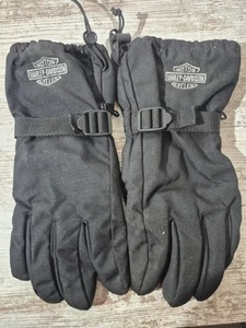 Harley Davidson Motorradhandschuhe schwarz Größe L bestickt Riegel - Bild 1 von 4