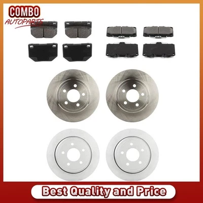 Rotores de freno delanteros traseros pastillas de freno para Nissan 300ZX 3,0 L Foto 1 de 4