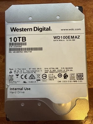 Western Digital WD100EMAZ 10TB 5400 RPM Hard Drive - Image 1 of 4