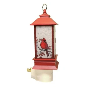 6.2 Inch Cardinal Lantern Night Light New - Picture 1 of 5