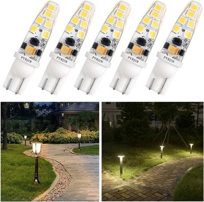PYJR T10 Wedge Base Led Bulbs 12v Low Voltage Landscape, Ac/Dc T10-2w-3000k  - Image 1 of 4