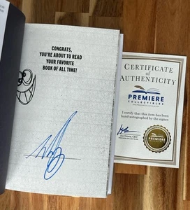 Mark Hoppus Blue Ink Signed Book Fahrenheit-182 Hardcover Blink 182 w/ COA New - Picture 1 of 3