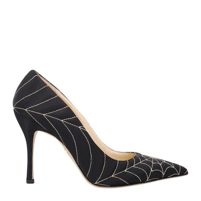 Sapato de Corte CHARLOTTE OLYMPIA Feminino Bacall Pump Cetim Preto Reino Unido 6 RP 615 - Imagem 1 de 4