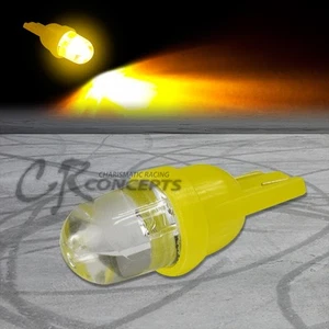 10 mm LED REDONDO T10 W5W 194 168 AMARILLO TECHO INTERIOR BOMBILLA/LÁMPARA/BOMBILLAS - Imagen 1 de 1