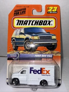 1998 Matchbox FedEx Ford Box Van-1:64 Scale-#23-NIP - Series 5 - Picture 1 of 2