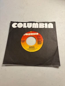 WARRANT COLD SWEAT / DOWN BOYS 7" SINGLE 45 RECORD ON COLUMBIA HEAVY METAL VG+ - Picture 1 of 3