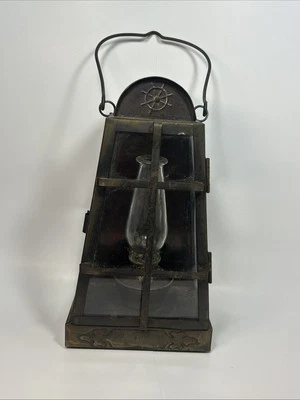kerosene lantern vintage Nautical Iron In Working Condition Rustic - Image 1 of 4