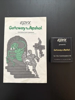 Vintage 1983 Gateway To Apshai Commodore 64 Cartridge & Manual UNTESTED - Image 1 of 4