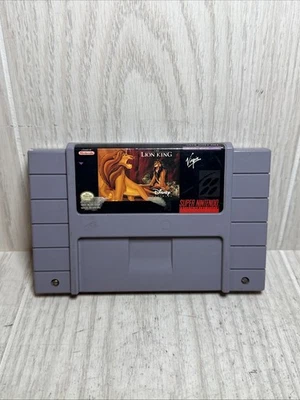 The Lion King (Super Nintendo SNES) Authentic Game Cart - Tested Works Clean - Image 1 of 3