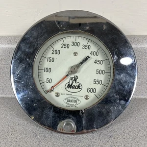 Camión Mack De Colección 600 libras Medidor de Presión de Aire Decoración de Pared Camionero Plataforma Grande EE. UU. Danton - Imagen 1 de 7