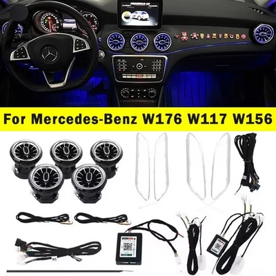 Led 12/64 Colours Ambient Lights For Mercedes-Benz A/CLA W176/CLA W117/GLA W156 Foto 1 de 4