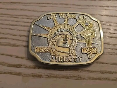 100 years Celebration of The Statue of Lady Liberty Vintage belt buckle - Image 1 of 4