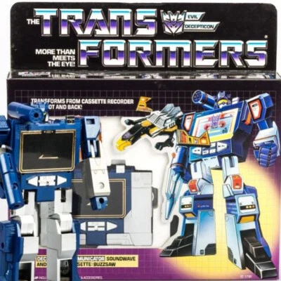 Classic Edition.G1 Sound Wave + Thunderbird Cassette Changer juguete Foto 1 de 4