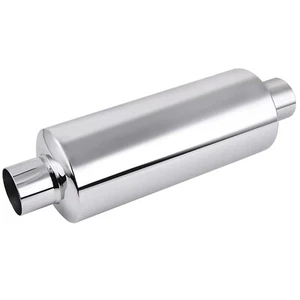 Silenciador resonador EVIL ENERGY 2" acero inoxidable (entrada/salida de 2,0 pulgadas, 13,8... - Imagen 1 de 6