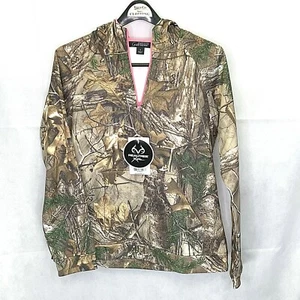 Sudadera con capucha Gander Mountain Guide Series para mujer 1/4 con cremallera talla S Realtree Xtra borde rosa - Imagen 1 de 8