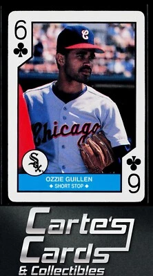 Ozzie Guillen 1990 U.S. Playing Card Company MLB All-Stars #6C Chicago White Sox - Image 1 of 2