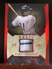 2022 Leaf In The Game Used Gary Sheffield #13 Game Used Jersey 1/3 NY Yankees