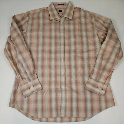 Paul Smith London Made in Italy Rainbow Colors Cotton Stripe Mens Shirt 17/43 - Image 1 of 4