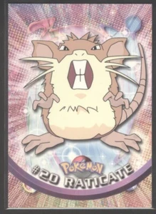 #20 Raticate | Anime TV Pokémon 1999 S1 | EX | Logo Negro - Imagen 1 de 2