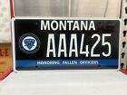 CONCERNS OF POLICE SURVIVORS C.O.P.S. MONTANA LICENSE PLATE