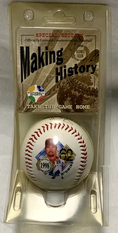 Mark McGwire St. Louis Cardinals Making History Commemorative Baseball New Cover