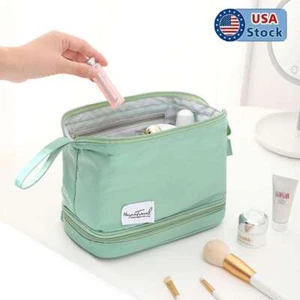Women Large-capacity Makeup Bag Cosmetic Bag Toiletries Storage Travel Organizer - Picture 1 of 10