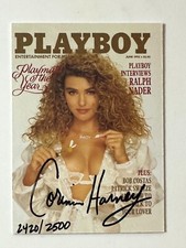 1995 Playboy Centerfold Collector Auto Autograph PMOY #1PY Corinna Harney