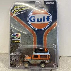 JOHNNY LIGHTNING EMS INDONESIA 1980 TOYOTA LAND CRUISER FJ40 GULF DIRTY VER - Picture 1 of 2