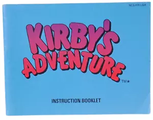 Manual de folleto de instrucciones de Kirby's Adventure (Nintendo NES) - ¡Muy bueno! - Imagen 1 de 2