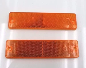 NEW Grote 4013 Amber Stick On Adhesive Reflector Set 4.5" by 1" DOT Approved - Bild 1 von 5