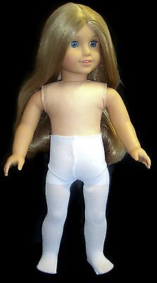 White Tights made for 18 American Girl Doll C...