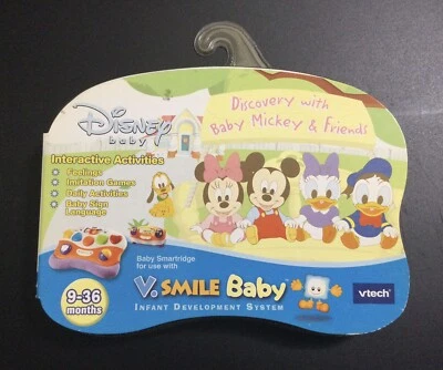 NEW Disney V Smile Baby Sign Language Smartridge Cartridge Mickey & Friends 9-36 - Image 1 of 4
