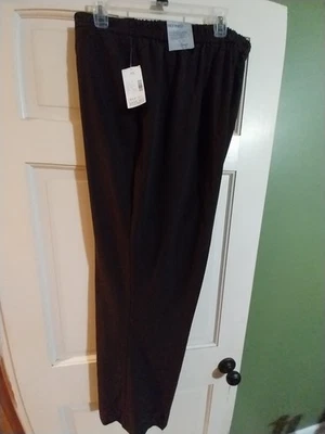 Calça Catherine's Feminina Tamanho 4x Marrom Escuro Elástica Traseira, Frente Plana Nova Com Etiqueta 30/32W - Imagem 1 de 4