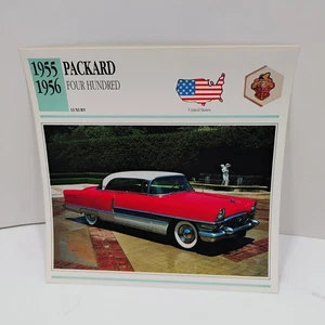 1955-1956 Packard Four Hundred Luxury United States Atlas Info Card - Picture 1 of 2
