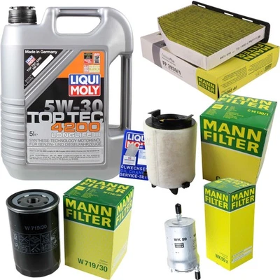 INSPEKTIONSKIT FILTER LIQUI MOLY ÖL 5L 5W-30 für VW Golf V 1K1 1.6 5M1 521 - Bild 1 von 4