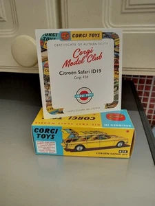 Corgi Toys Model Club 436 - Citroen ID19 Safari- Reissue 2025 plus COA - Picture 1 of 3