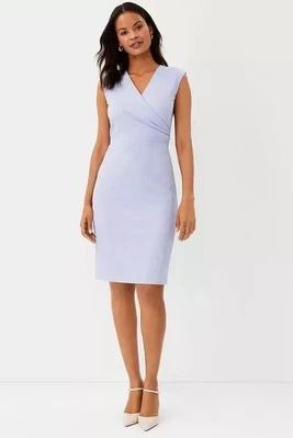 NUEVO ANN TAYLOR colección de trajes funda envolvente vestido de Pascua tejido cruzado s 10P  Foto 1 de 4