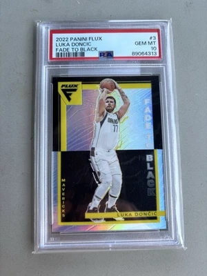 2022-23 Panini Flux Luka Doncic Fade To Black SSP PSA 10 POP 1 - Image 1 of 2