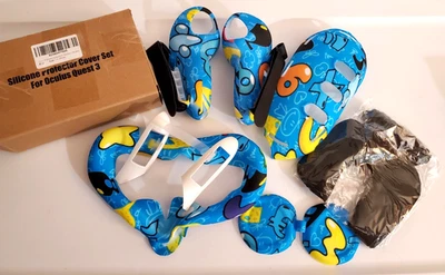 Juego de fundas de silicona compatibles con Oculus Quest 3 Foto 1 de 4