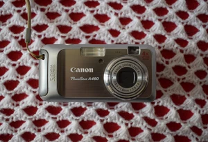 Canon PowerShot A460 5.0MP Digital Camera - Silver - 4x Zoom - Retro Classic - Picture 1 of 11