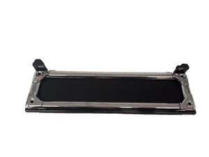 KENNZEICHENHALTER VORNE KUNSTSTOFF SCHWARZ FIAT 500 EPOCHE MIT CHROMRAHMEN - Bild 1 von 6