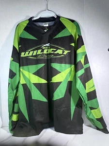 Arctic Cat Mens Large Green Snowmobile Racing Long Sleeve Jersey Sz 2xl XXL - Picture 1 of 5