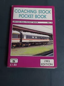 Platform 5 1993 ABC BR Coaching Stock Pocket Book Mk1 2 3 Coaches 18th Edition - Picture 1 of 5