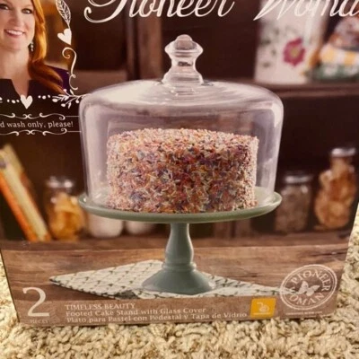 RARO!! NUEVO Pioneer Mujer Belleza atemporal Jade 8 pulgadas Soporte para Pasteles Difícil de Encontrar Foto 1 de 4