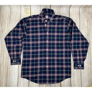 Brooks Brothers Mens Madison Fit Shirt Size Medium Stretch Plaid Button Up - Picture 1 of 8